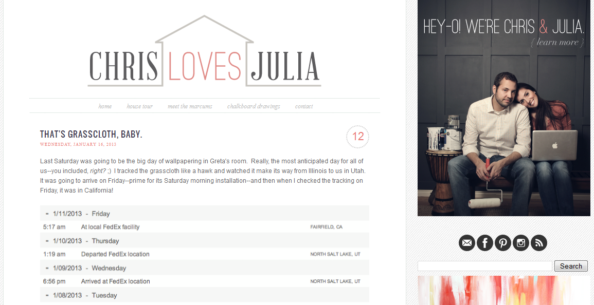 chris loves julia theme