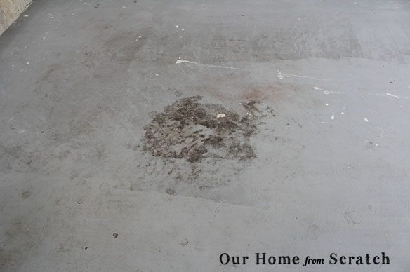garage floor stains
