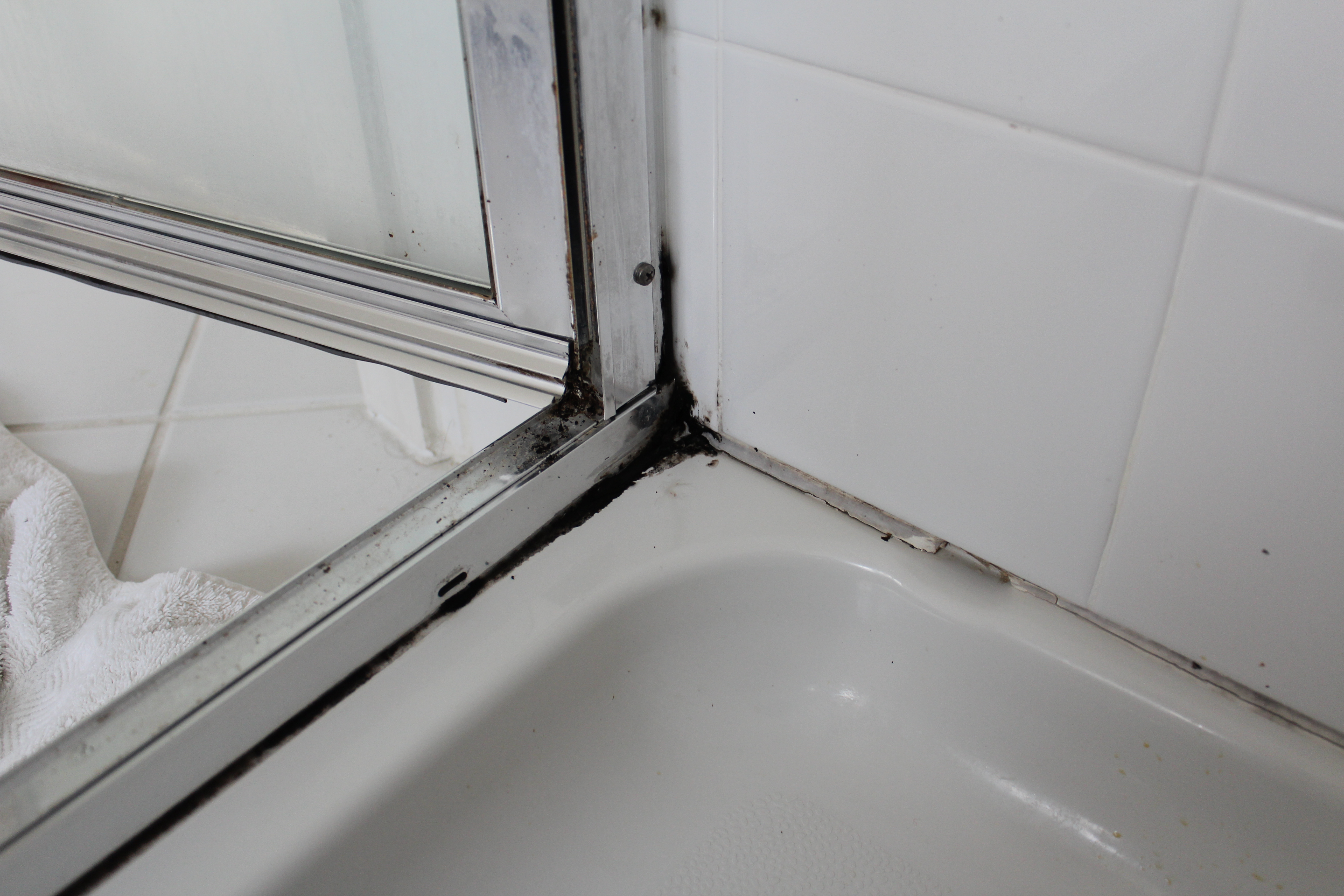 Our Home From Scratch - How To Remove Mold From Caulking In Bathroom