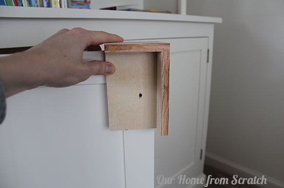 Simple Homemade Jig For Cabinet Door Pulls, Template For Kitchen Cupboard Handles