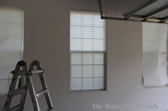 Our Home From Scratch, Garage Window Blinds